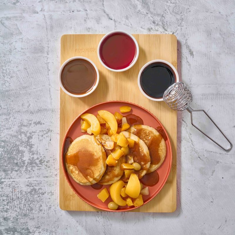 Pancakes with fruit